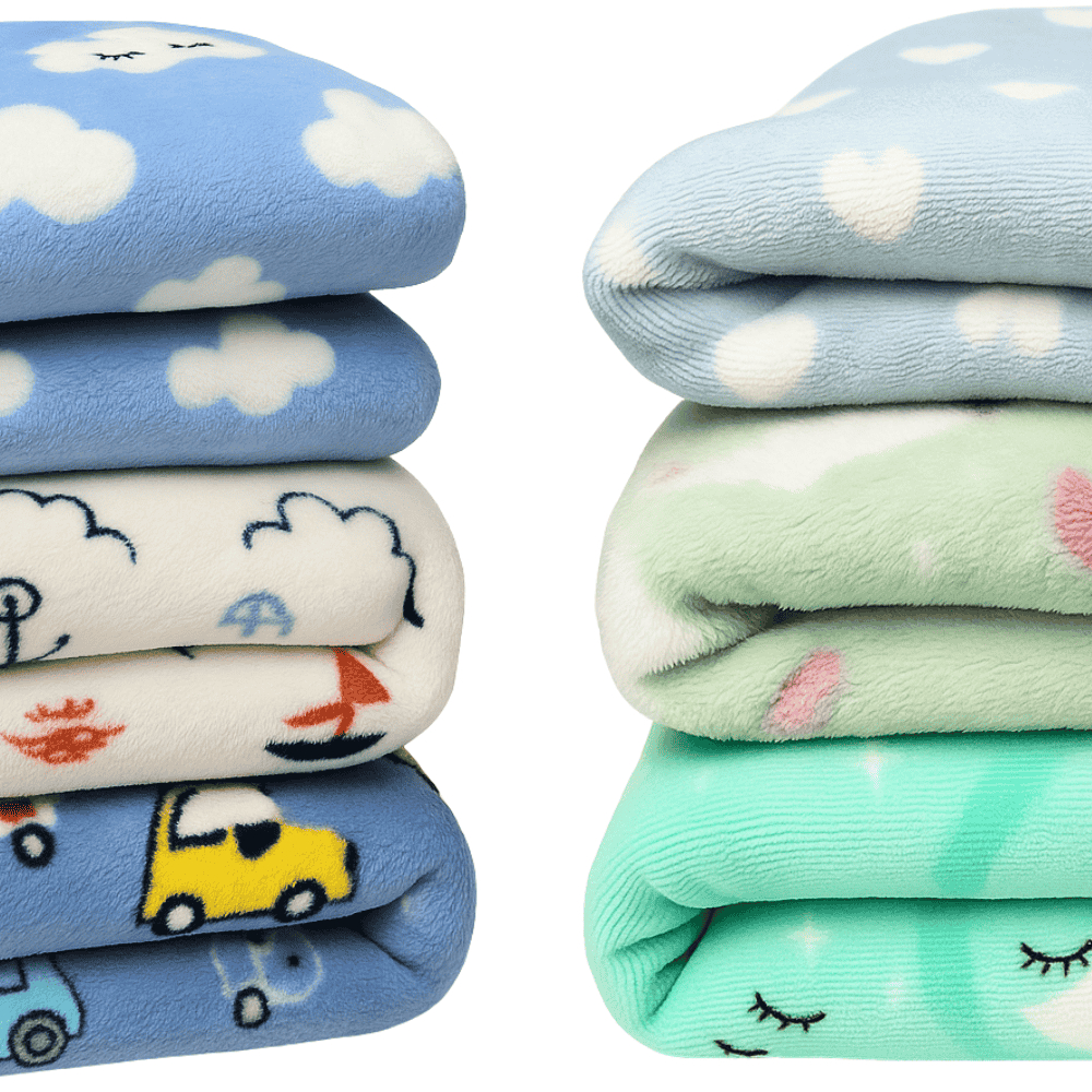 Kit 2 Manta Cobertor Microfibra Infantil Bebê Estampada