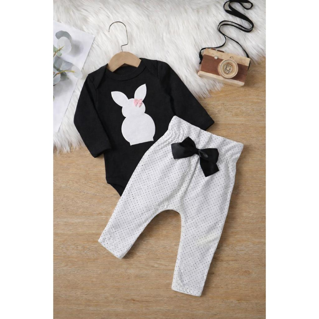 Conjunto Roupa Bebê Menina Body Calça Feminino Algodão Moda Bordado infantil Conjuntinho Roupinha